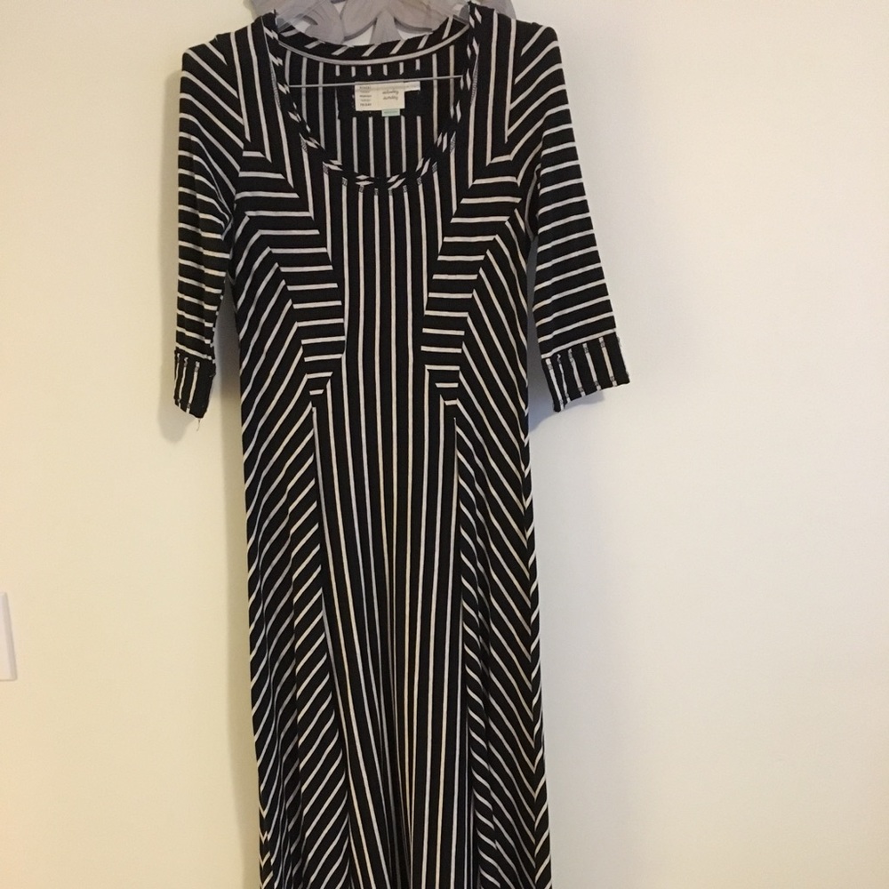 NWOT Gorgeous Saturday Sunday pieced stripe Dress - Picture 2 of 4